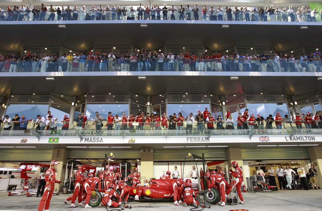Paddock club at the Abu Dhabi Grand Prix