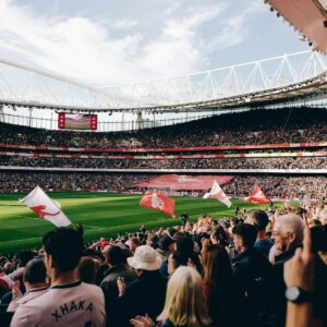 a crowd of people in a stadium