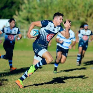 team playing rugby sport